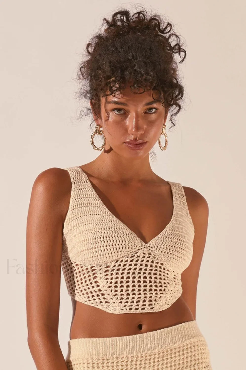 Crochet Midi Top Charming + Skirt Set