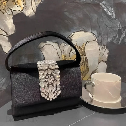 Crystal Encrusted Diamond Handbag