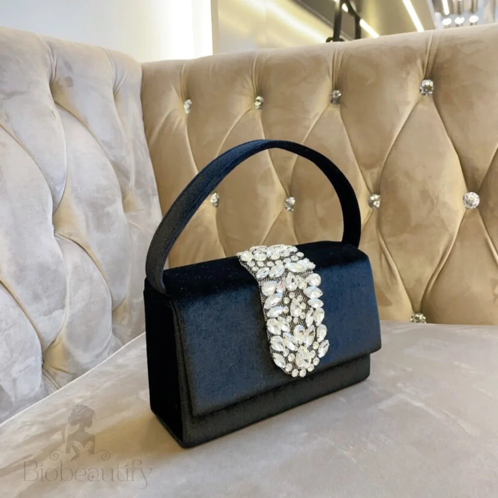 Crystal Encrusted Diamond Handbag