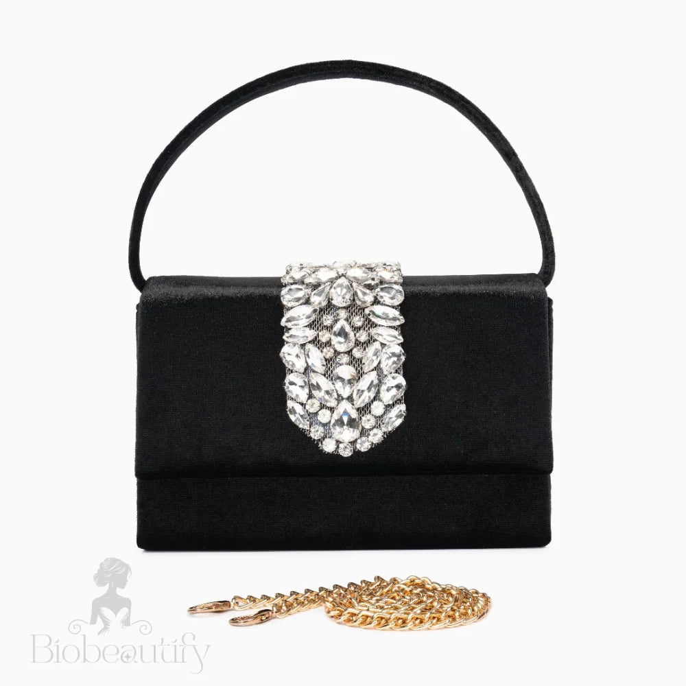 Crystal Encrusted Diamond Handbag