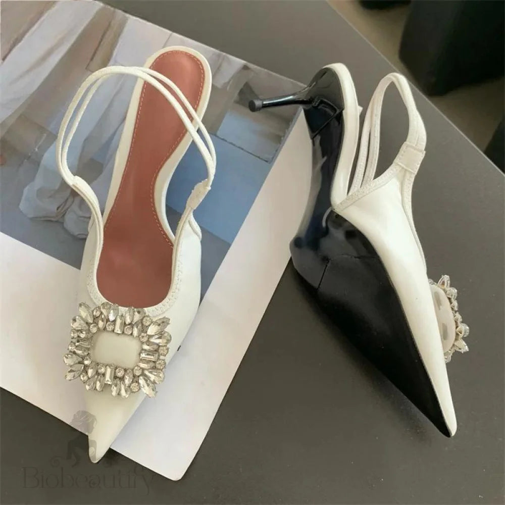 Crystal Women Pumps Shoes With Thin Heels For Summer Fashion