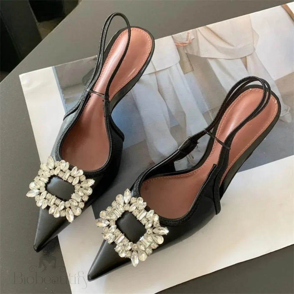 Crystal Women Pumps Shoes With Thin Heels For Summer Fashion