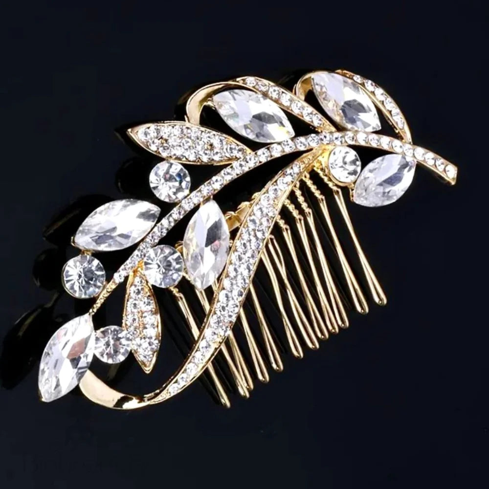 Wedding Hair Accessories - Crystal Bridal Hair Comb - Available in Silver and Gold