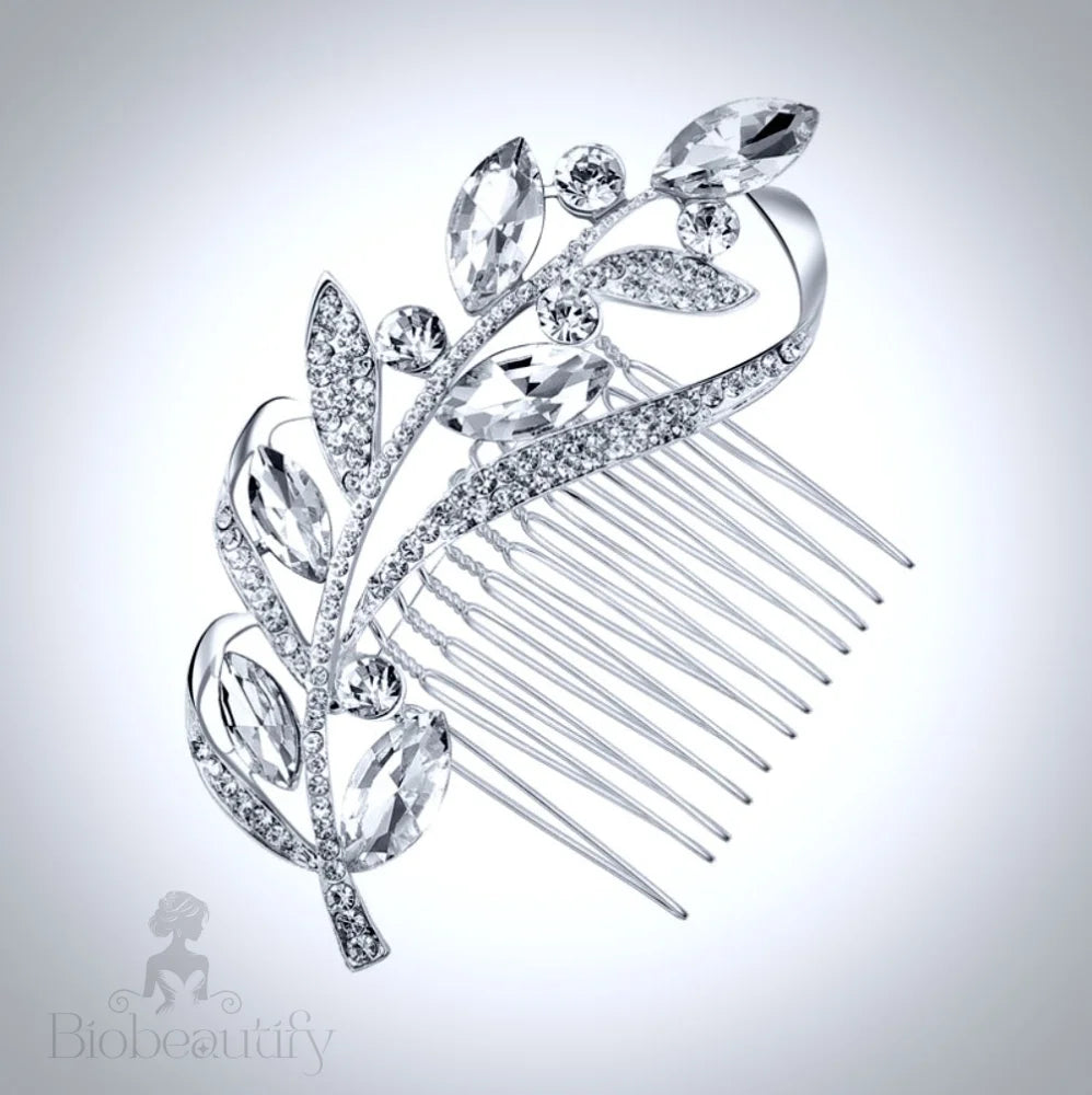 Dana Crystal Bridal Hair Comb Silver Gold Options