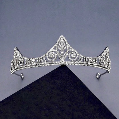 Danika Silver Bridal Tiara With Cubic Zirconia