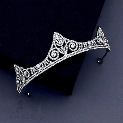 Danika Silver Bridal Tiara With Cubic Zirconia