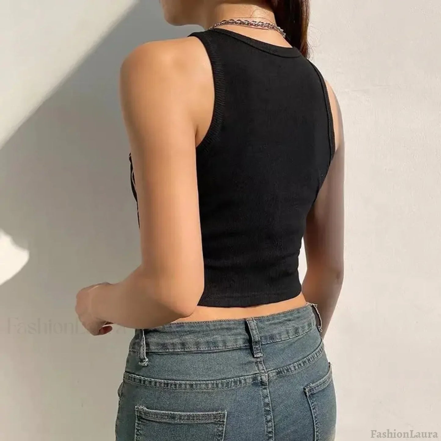 Dark Grunge Spider Web Gothic Graphic Crop Top