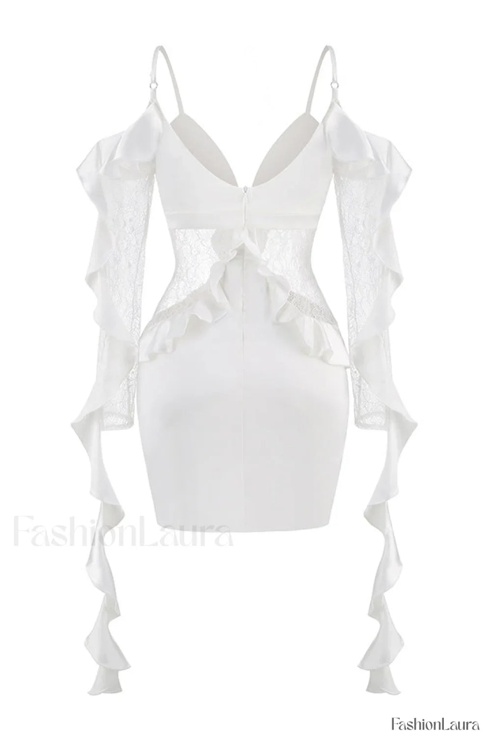 David Koma Stylish Ruffle Mini Dress