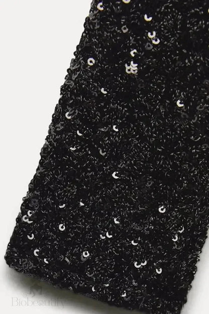 Dazzling Sequin Maxi Dress With All-Over Sparkle