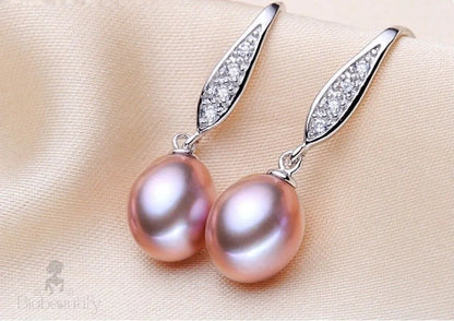 Deana Sterling Silver Natural Pearl Bridal Jewelry Set Multiple Colors Available