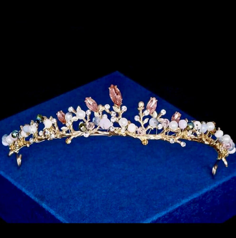 Delilah Bohemian Gold Tiara For Brides