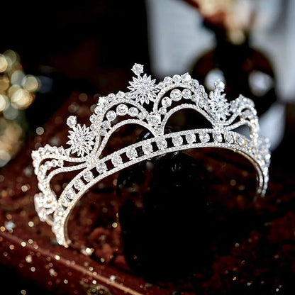 Demetria Wedding Tiara With Cubic Zirconia