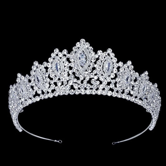 Denali Silver Cubic Zirconia Wedding Tiara