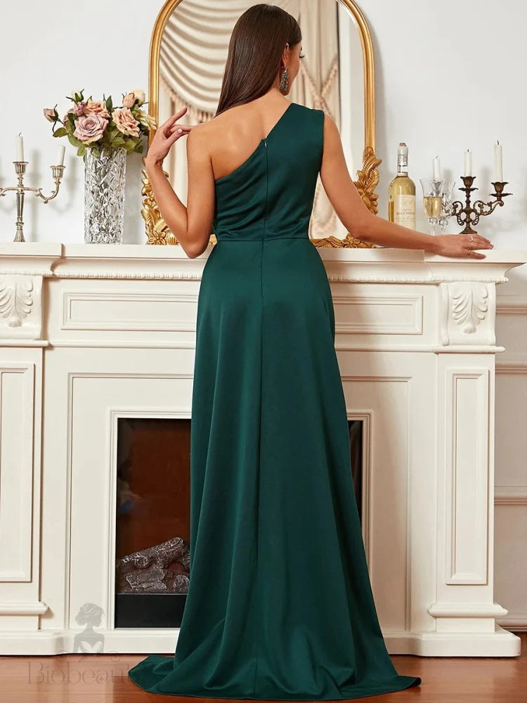 Devika One Shoulder Gown