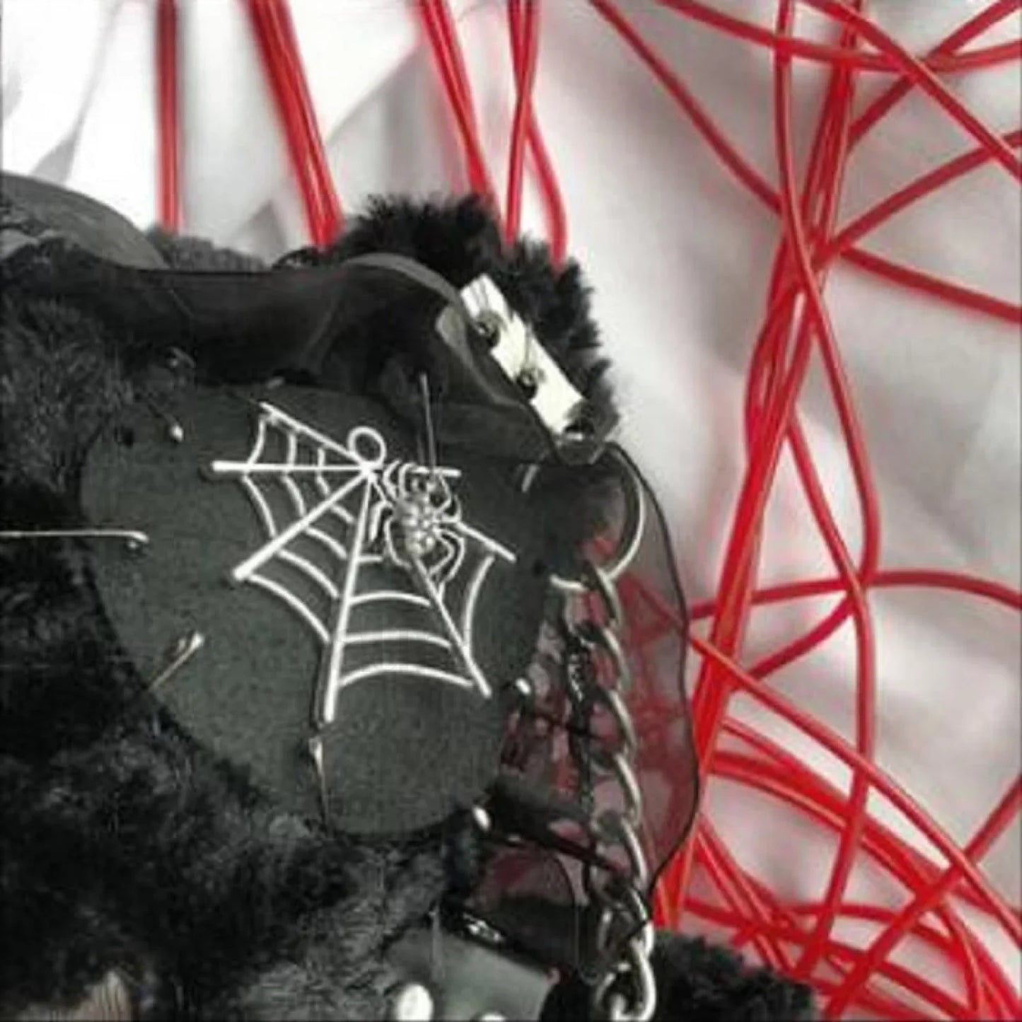 Diablo Design Lolita Halloween Gothic Blood Hell Bear Bag BLACK / 40cm