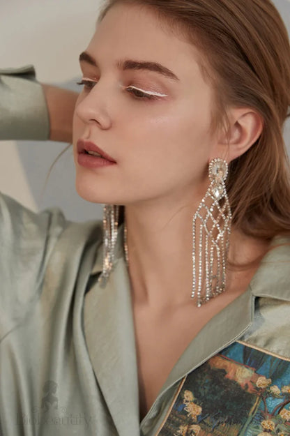 Diamante Drop Earrings