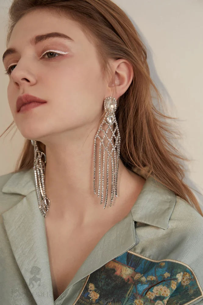 Diamante Drop Earrings