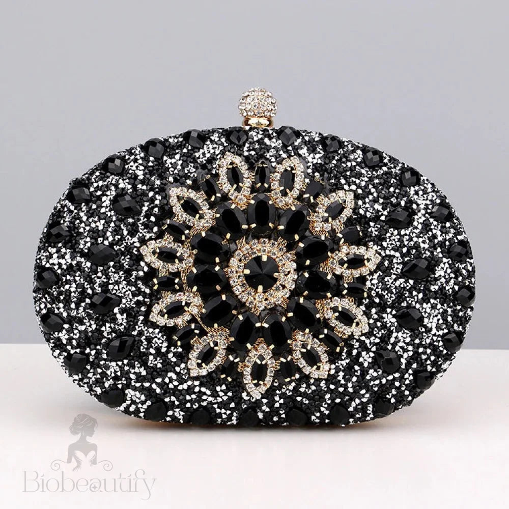 Diamond Encrusted Clutch Bag By Meghan