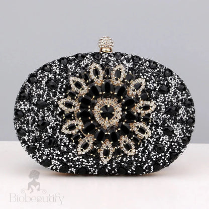 Diamond Encrusted Clutch Bag By Meghan