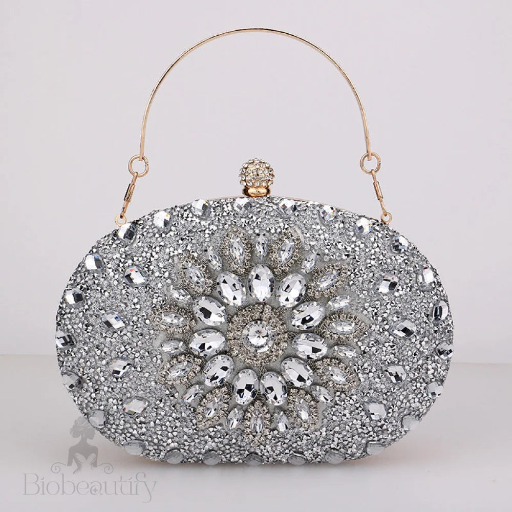 Diamond Encrusted Clutch Bag By Meghan