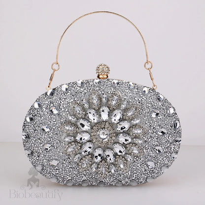 Diamond Encrusted Clutch Bag By Meghan