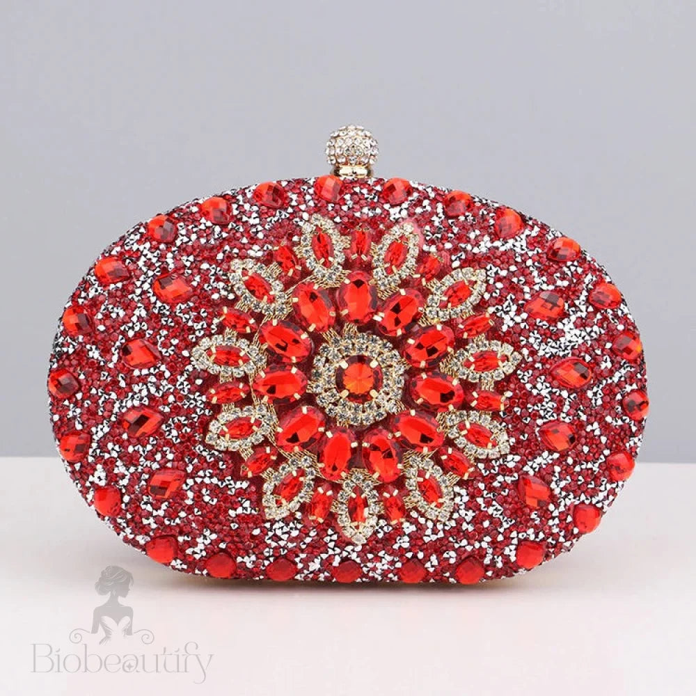 Diamond Encrusted Clutch Bag By Meghan