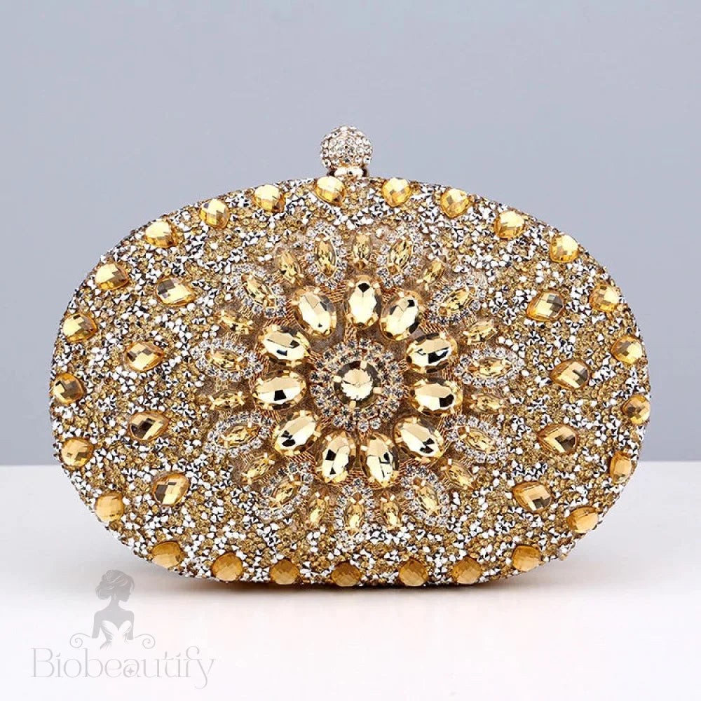 Diamond Encrusted Clutch Bag By Meghan