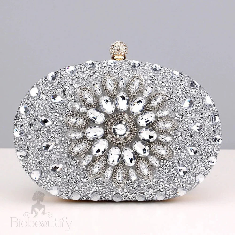 Diamond Encrusted Clutch Bag By Meghan