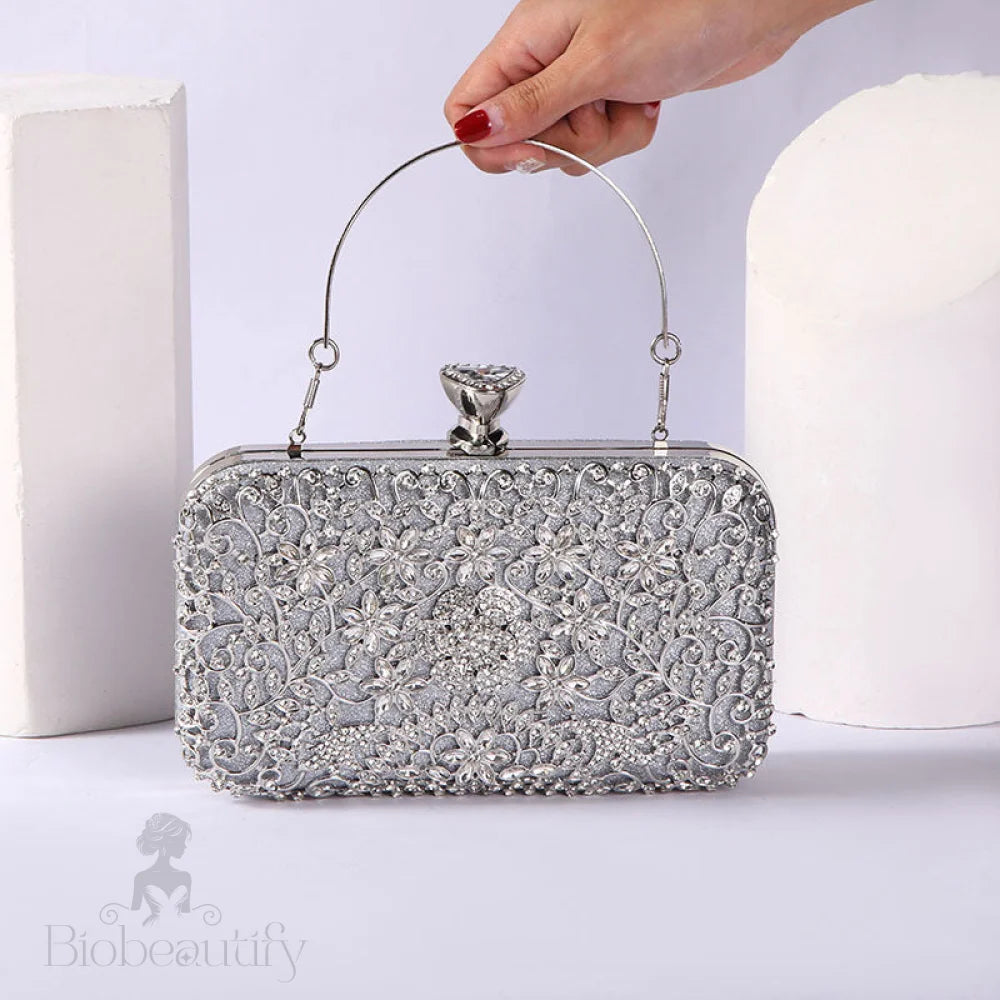 Diamond Encrusted Clutch Bag By Rachel