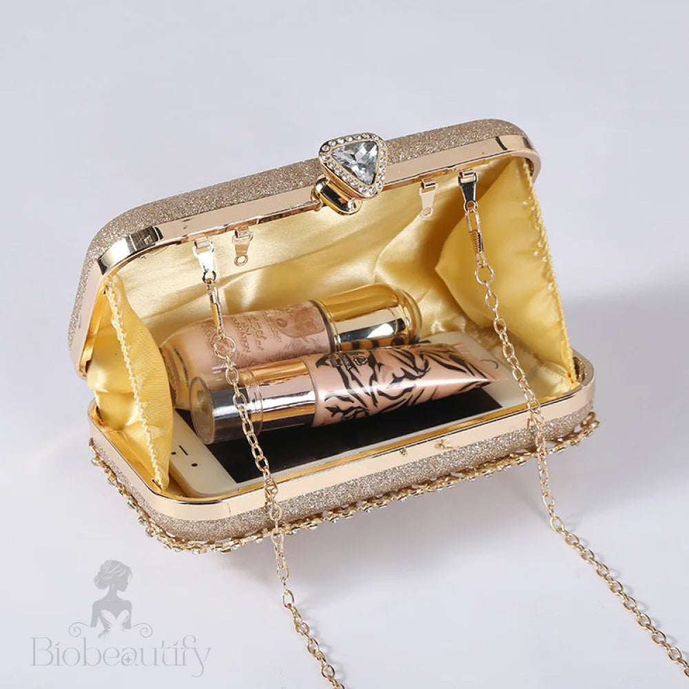 Diamond Encrusted Clutch Bag By Rachel