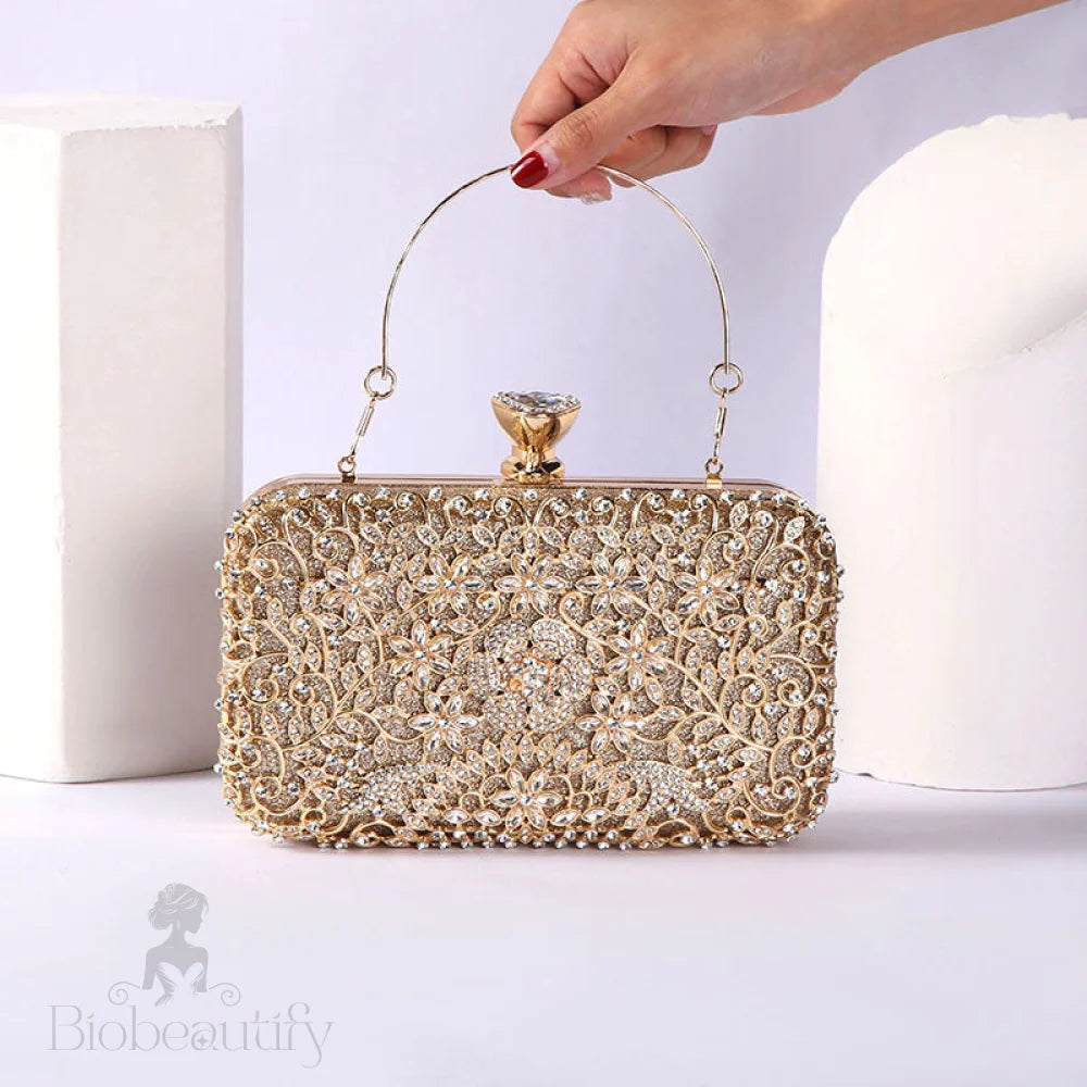 Diamond Encrusted Clutch Bag By Rachel