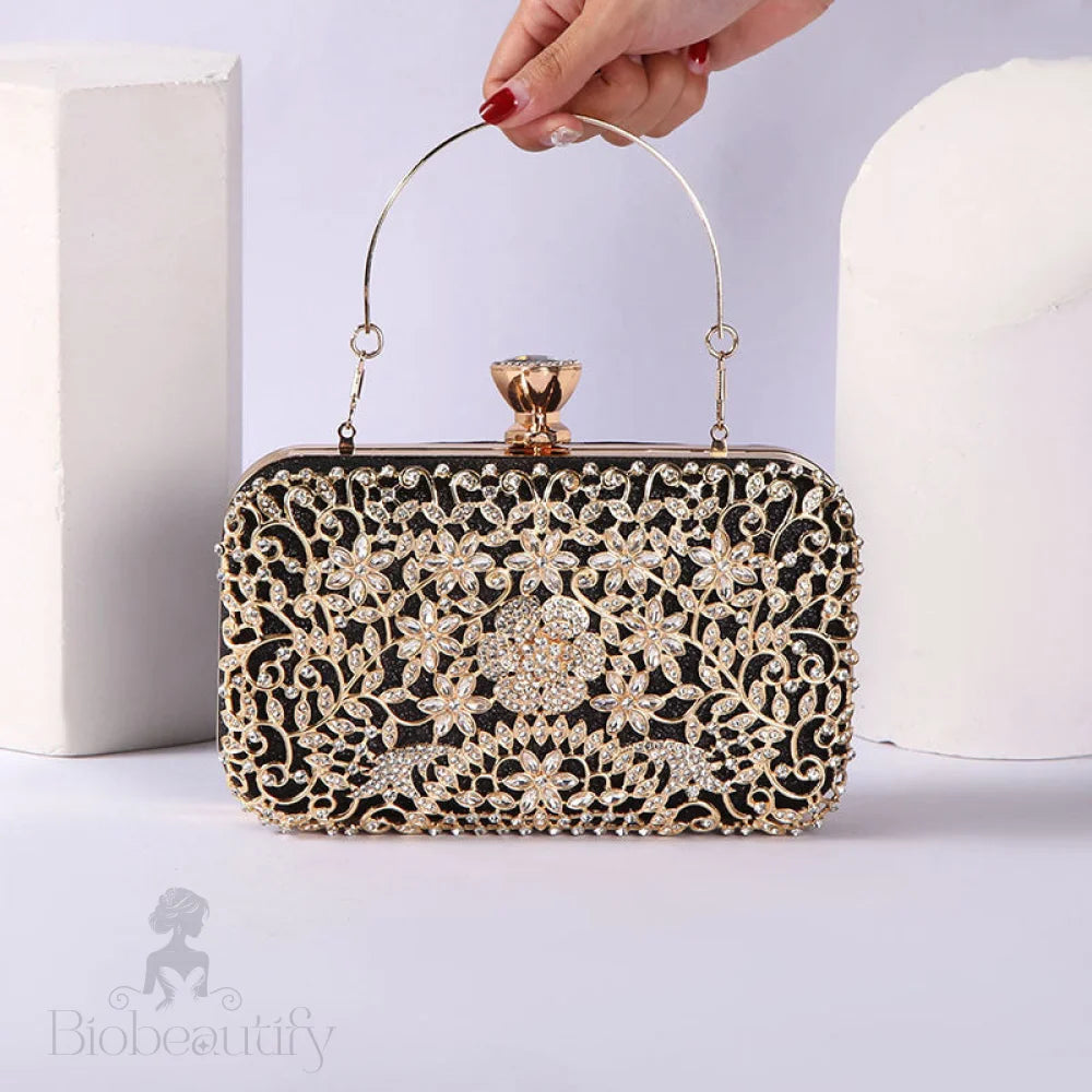 Diamond Encrusted Clutch Bag By Rachel