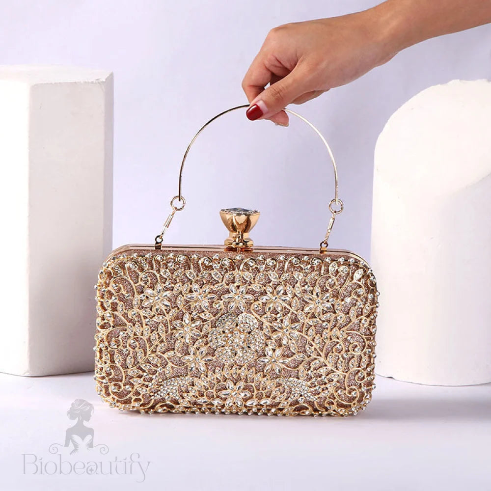 Diamond Encrusted Clutch Bag By Rachel