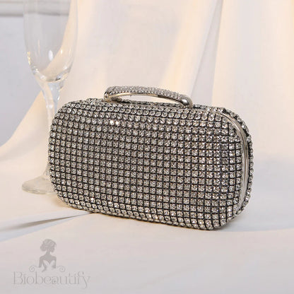 Diamond Encrusted Clutch Bag By Sara