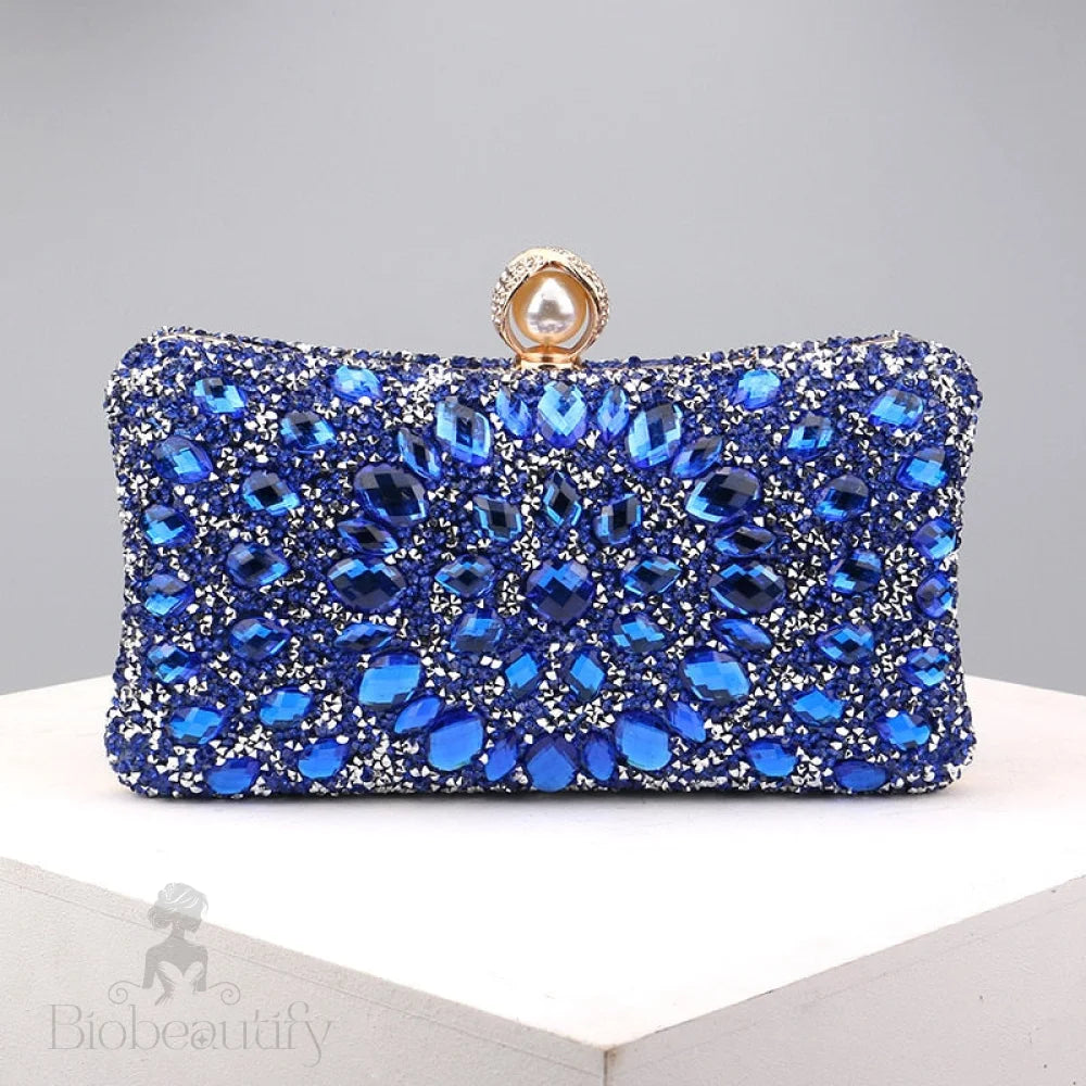 Diamond Encrusted Clutch Bag By Talia