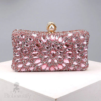 Diamond Encrusted Clutch Bag By Talia