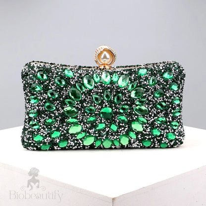 Diamond Encrusted Clutch Bag By Talia