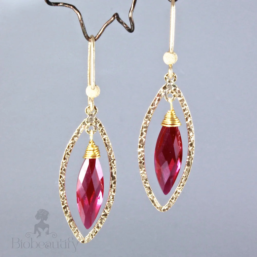 Dionne Cubic Zirconia Earrings With 14K Gold-Filled - Available In More Colors