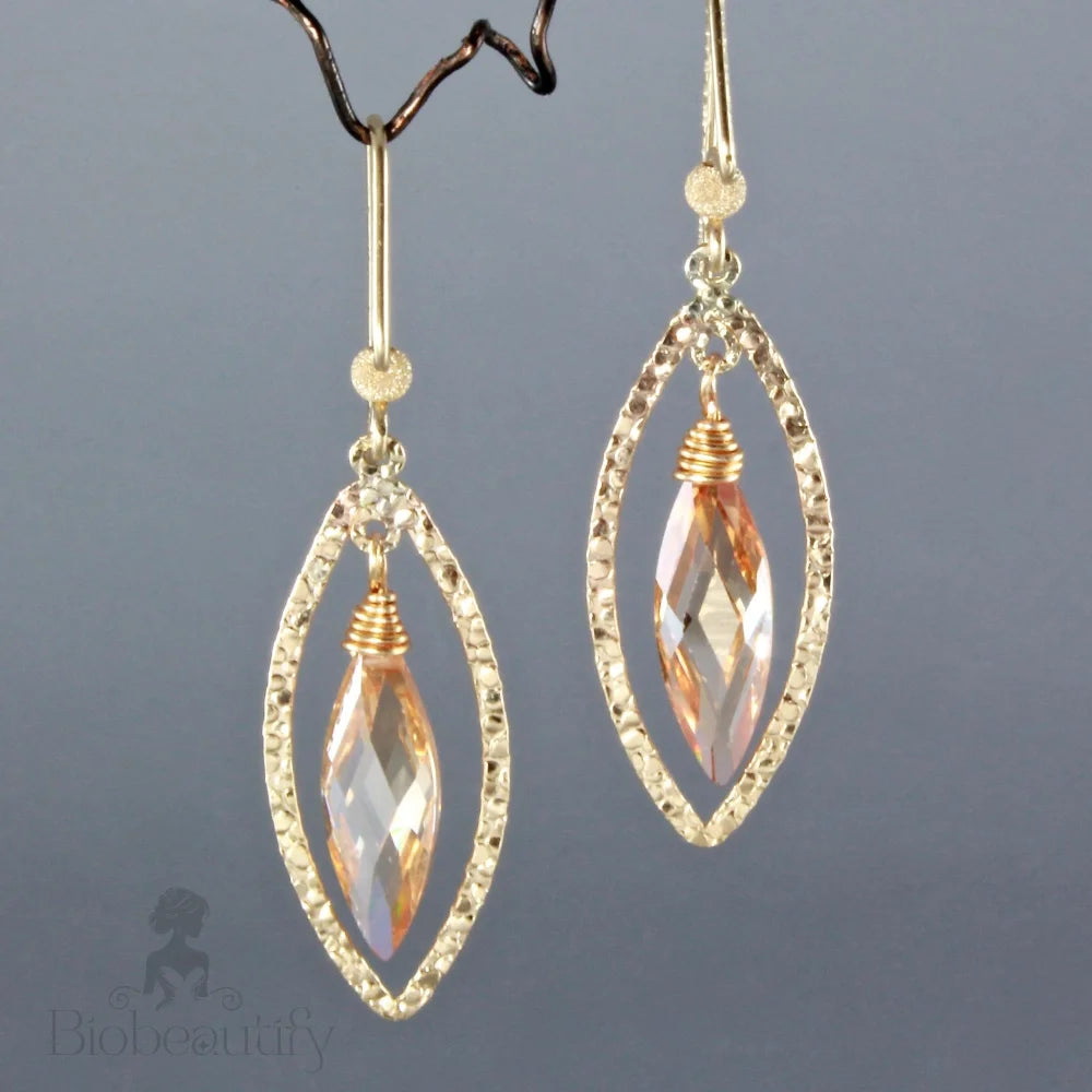 Dionne Cubic Zirconia Earrings With 14K Gold-Filled - Available In More Colors