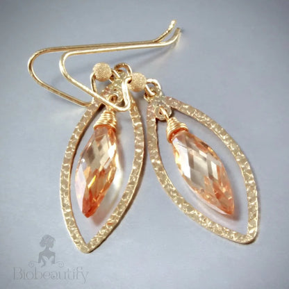 Diana - Cubic Zirconia and 14K Gold-Filled Earrings - More Colors Available