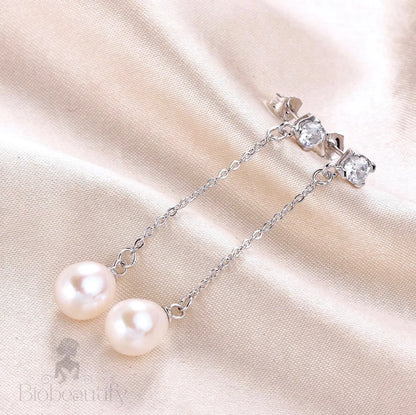 Dolly Freshwater Pearl Sterling Silver Bridal Earrings