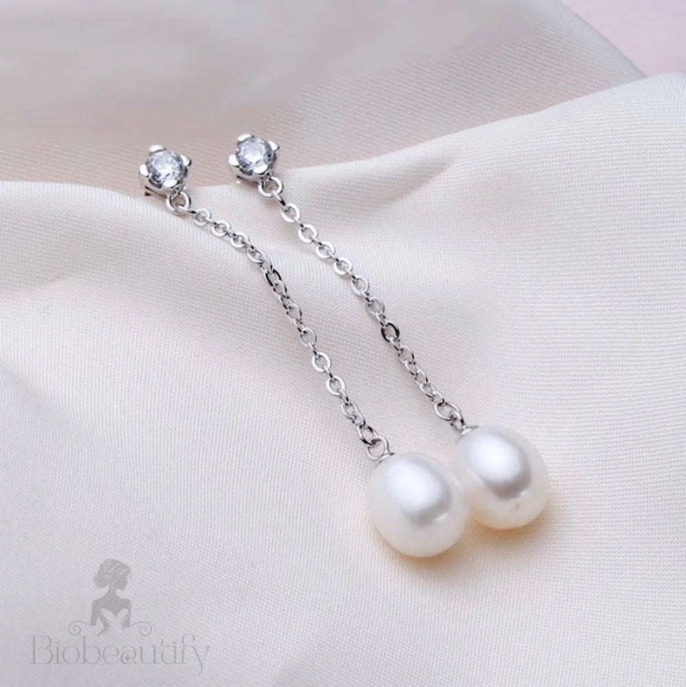 Dolly Freshwater Pearl Sterling Silver Bridal Earrings