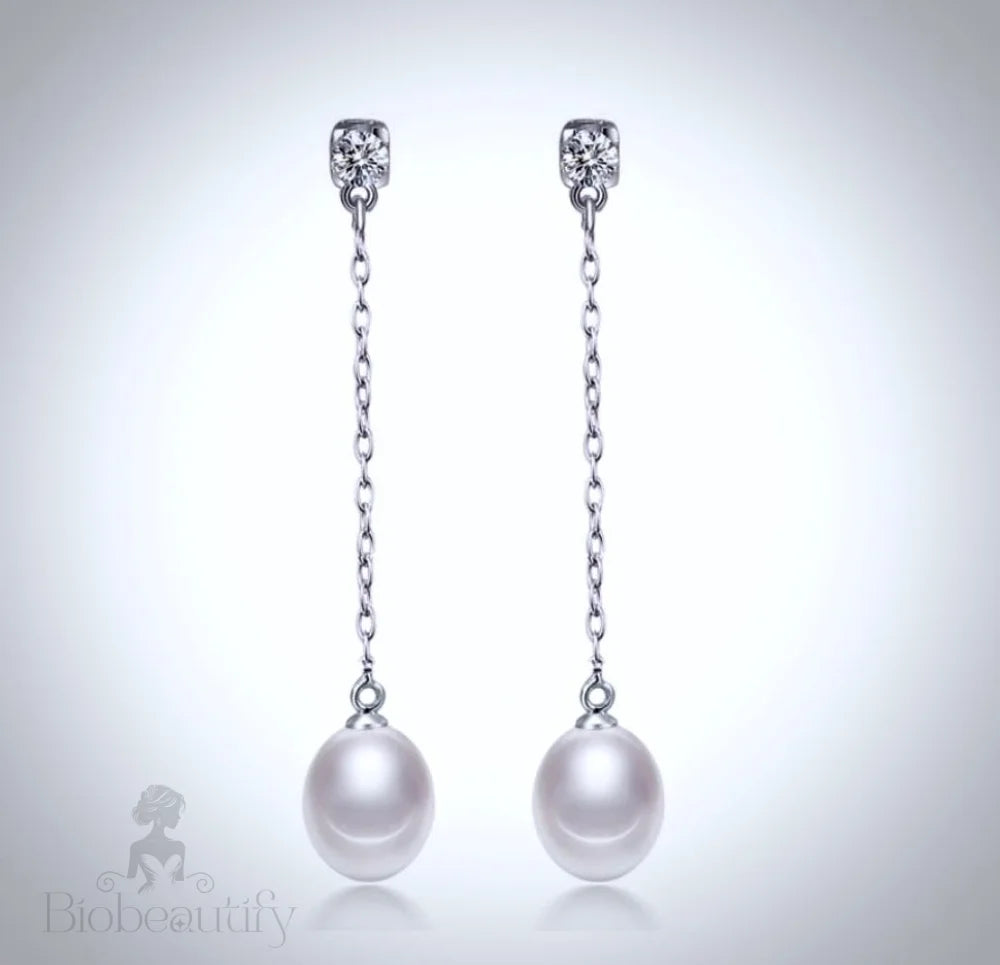 Dolly Freshwater Pearl Sterling Silver Bridal Earrings