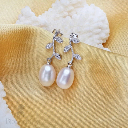 Doreen Sterling Silver Natural Pearl Bridal Jewelry Set