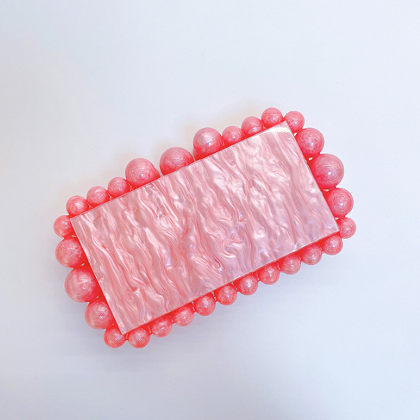 Cloud Clutch Bag In Acrylic