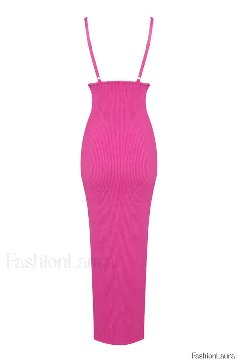 Draped Bustier Stylish Ribbed Midi Dress
