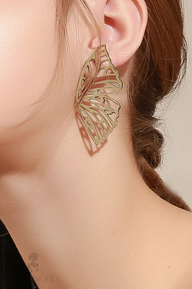 Earrings With Butterfly Wings