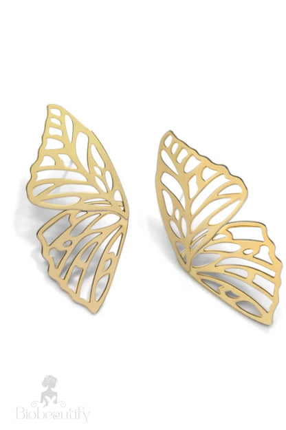 Earrings With Butterfly Wings