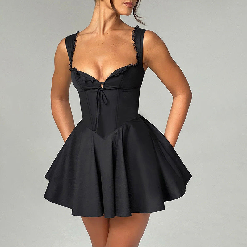 Ava - Elegant Hip Skirt Retro Mini Dress