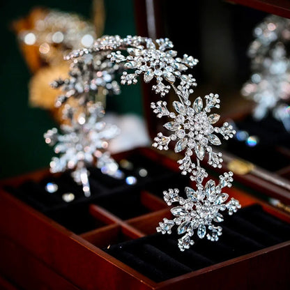 Eira Winter Snowflake Headband For Brides